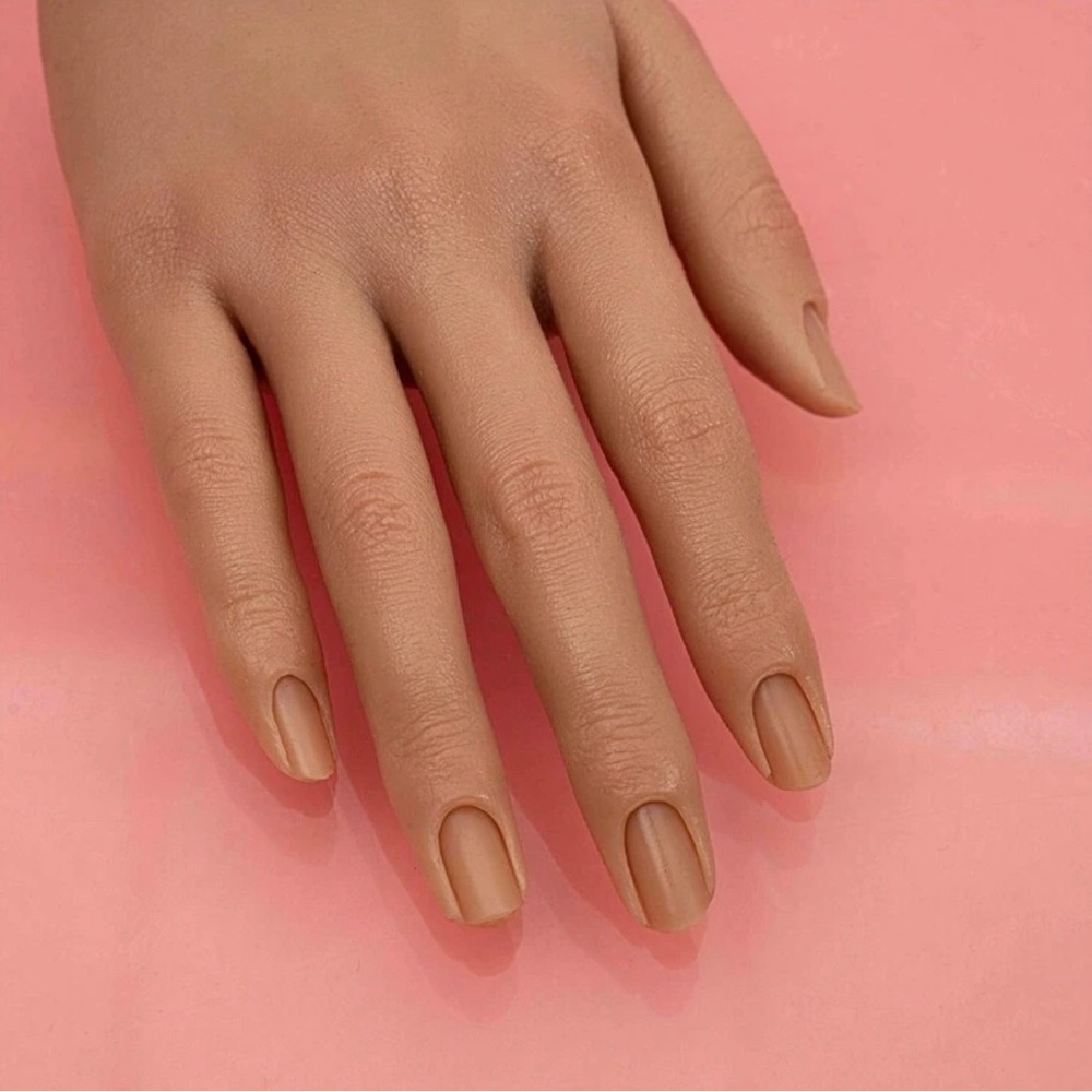 Nail Practice Hand For Acrylic Nails Silicone HandTraining Fake Nail Hand Model